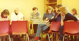 1982 Snjólaug Stefánsdóttir, Laufey Jakobsdóttir, Ingibjörg Hafstað, Kristín Jónsdóttir, Sigrún Sigurðardóttir, María Jóhanna Lárusdóttir og Ína Gissurardóttir