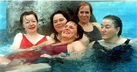 1991. Þingkonurnar Kristín Ástgeirsdóttir, Anna Ólafsdóttir Björnsson, Kristín Einarsdóttir, Ingibjörg Sólrún Gísladóttir og Jóna Valgerður Kristjánsdóttir