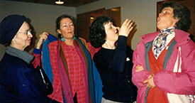 Elín Guðmundsdóttir, Bryndís Jónsdóttir, Guðrún Guðmundsdóttir og Kristín Halldórsdóttir