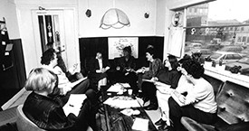 Ónefnd, Sólveig Jónsdóttir, Ína Gissurardóttir, Guðný Guðmundsdóttir, Anna Ólafsdóttir Björnsson, Danfríður Skarphéðinsdóttir og Guðrún Agnarsdóttir 1984