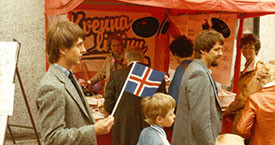 Útimarkaður í miðbænum 17. júní 1984