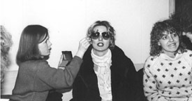Edda Björgvinsdóttir og Helga Thorberg 1983