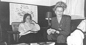 Ingibjörg Sólrún Gísladóttir og Sigríður Dúna Kristmundsdóttir 1986
