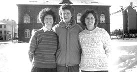 Guðrún Agnarsdóttir, Kristín Halldórsdóttir og Kristín Einarsdóttir